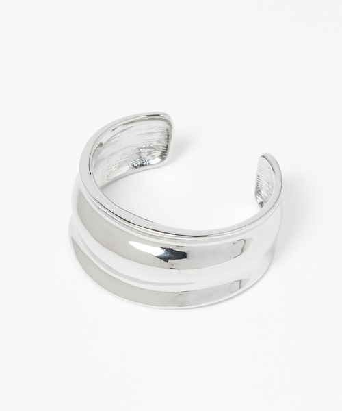 Andemiu（アンデミュウ）の「メタルワイドバングル347866（バングル/リストバンド・レディース・シルバー・FREE）」の8枚目の写真