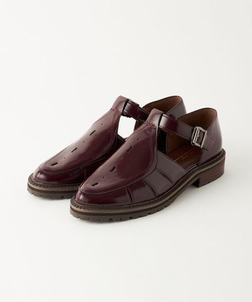green label relaxing(グリーンレーベルリラクシング)の「トラックソール Tストラップ シューズ(2.5cmヒール)(その他シューズ・レディース・ブラック/ダークブラウン・S/M/L/XL)」の4枚目の写真