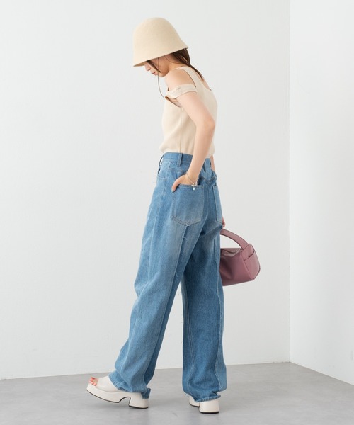 Kastane（カスタネ）の「肩スリットあきタンク（タンクトップ・レディース・イエロー/アイボリー/ピンク/ブラック・FREE）」の13枚目の写真