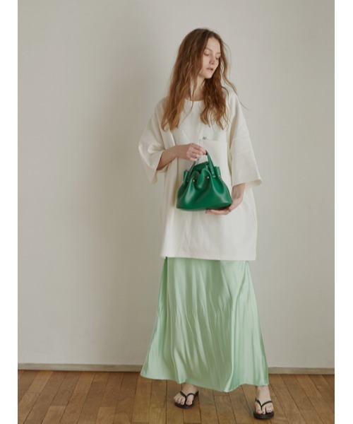 AMAIL(アマイル)の「Nudy maxi dress(ワンピース・レディース・アイボリー/ブラック・FREE)」の7枚目の写真