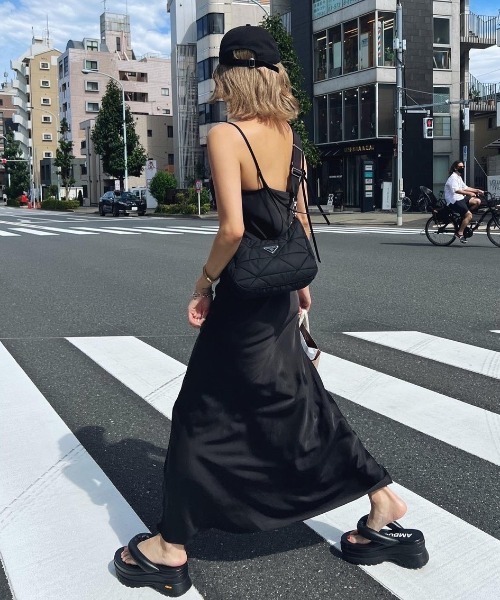 AMAIL(アマイル)の「Nudy maxi dress(ワンピース・レディース・アイボリー/ブラック・FREE)」の17枚目の写真