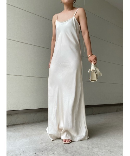 AMAIL(アマイル)の「Nudy maxi dress(ワンピース・レディース・アイボリー/ブラック・FREE)」の15枚目の写真