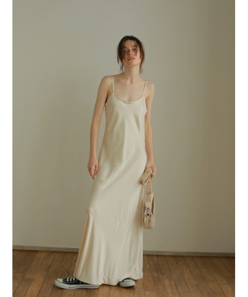 AMAIL(アマイル)の「Nudy maxi dress(ワンピース・レディース・アイボリー/ブラック・FREE)」の18枚目の写真