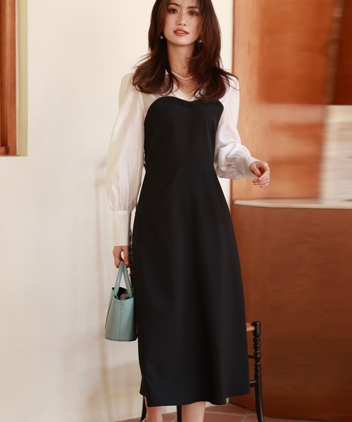 セール】ドッキングビスチェワンピース（ワンピース）｜SAISON DE