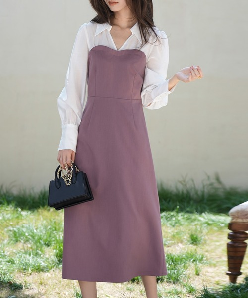 ビスチェワンピース RESEXXY（リゼクシー） ワンピース バイアスチェックビスチェ