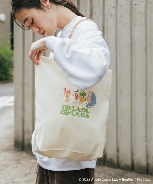 The Beatles（ザビートルズ）の「ROOPTOKYO別注:THE BEATLES/ザ ビートルズ OB~LA~DI, OB~LA~DA トートバッグ（トートバッグ・レディース・ベージュ系その他・FREE）」の9枚目の写真