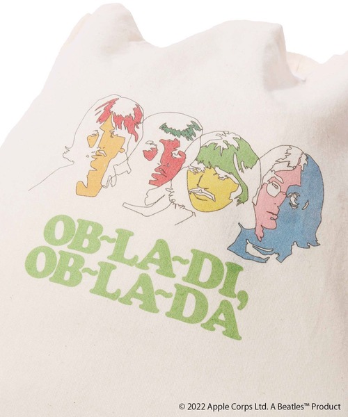 The Beatles（ザビートルズ）の「ROOPTOKYO別注:THE BEATLES/ザ ビートルズ OB~LA~DI, OB~LA~DA トートバッグ（トートバッグ・レディース・ベージュ系その他・FREE）」の6枚目の写真