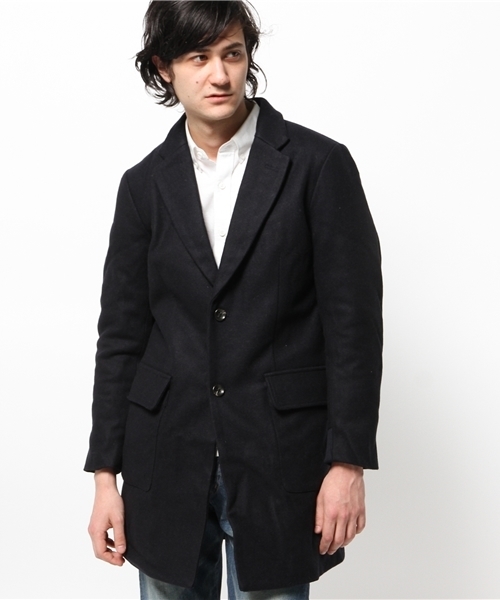 OUTLET(アウトレット)の「【WHO'S WHO gallery】GG中綿リブチェスター(チェスターコート・メンズ・グレー/ネイビー・LARGE/MEDIUM)」の2枚目の写真