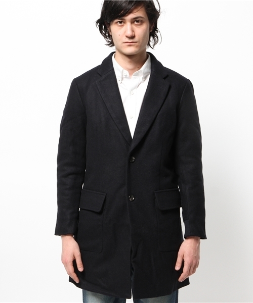 OUTLET(アウトレット)の「【WHO'S WHO gallery】GG中綿リブチェスター(チェスターコート・メンズ・グレー/ネイビー・LARGE/MEDIUM)」の3枚目の写真