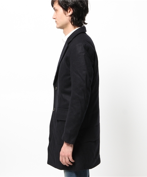 OUTLET(アウトレット)の「【WHO'S WHO gallery】GG中綿リブチェスター(チェスターコート・メンズ・グレー/ネイビー・LARGE/MEDIUM)」の4枚目の写真