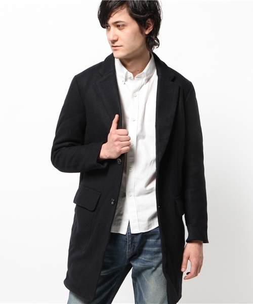 OUTLET(アウトレット)の「【WHO'S WHO gallery】GG中綿リブチェスター(チェスターコート・メンズ・グレー/ネイビー・LARGE/MEDIUM)」の6枚目の写真