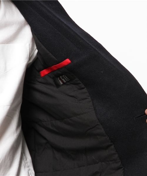 OUTLET(アウトレット)の「【WHO'S WHO gallery】GG中綿リブチェスター(チェスターコート・メンズ・グレー/ネイビー・LARGE/MEDIUM)」の8枚目の写真