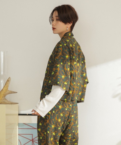 ROSE BUD（ローズバッド）の「ショート丈開襟シャツ（シャツ/ブラウス  