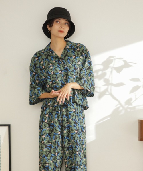 ROSE BUD（ローズバッド）の「ショート丈開襟シャツ（シャツ/ブラウス  