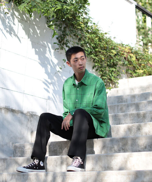 BEAMS（ビームス）の「BEAMS / チェックプリント フランネル イージーフィットシャツ（シャツ/ブラウス・メンズ・マスタード/グリーン・XL/L/S/M）」の22枚目の写真