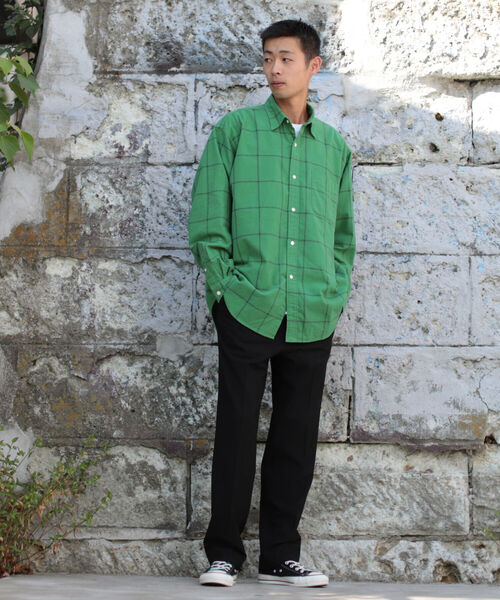 BEAMS（ビームス）の「BEAMS / チェックプリント フランネル イージーフィットシャツ（シャツ/ブラウス・メンズ・マスタード/グリーン・XL/L/S/M）」の21枚目の写真