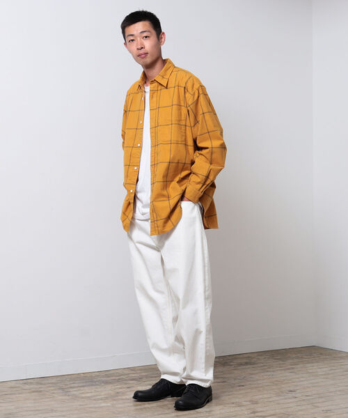 BEAMS（ビームス）の「BEAMS / チェックプリント フランネル イージーフィットシャツ（シャツ/ブラウス・メンズ・マスタード/グリーン・XL/L/S/M）」の19枚目の写真