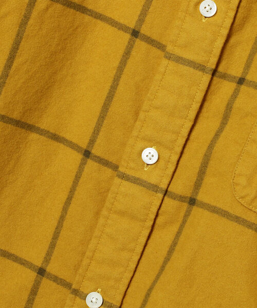 BEAMS（ビームス）の「BEAMS / チェックプリント フランネル イージーフィットシャツ（シャツ/ブラウス・メンズ・マスタード/グリーン・XL/L/S/M）」の9枚目の写真