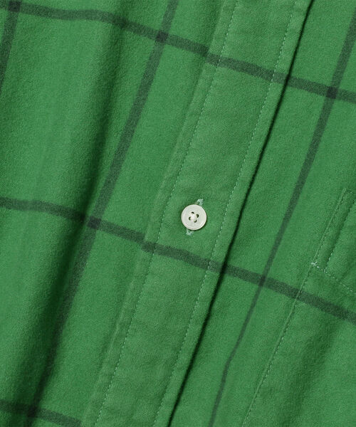 BEAMS（ビームス）の「BEAMS / チェックプリント フランネル イージーフィットシャツ（シャツ/ブラウス・メンズ・マスタード/グリーン・XL/L/S/M）」の4枚目の写真