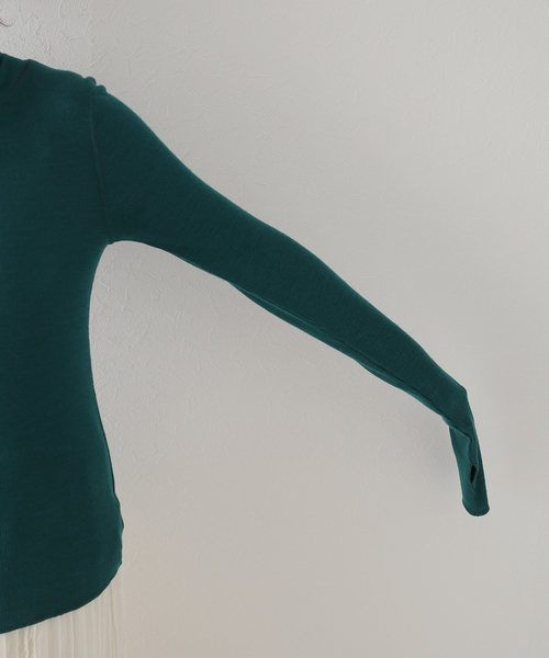 plage(プラージュ)の「super100s jersey turtle ニット(ニット/セーター・レディース・ブラック/ホワイト/グリーン系その他・FREE)」の18枚目の写真