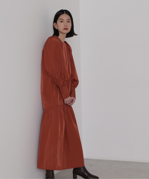 タフタ切替ロングワンピース ワンピース ワンピース Natural Beauty Beauty Basic Basic ナチュラルビューティーベーシック のファッション 売れ筋最安