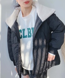 AS KNOW AS plus | ♪衿ボア 波キルティング 2WAYカラーブルゾン(ブルゾン)