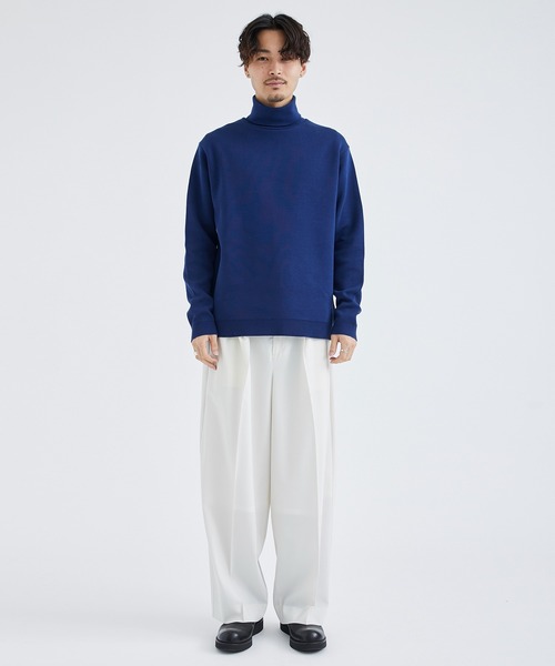 city（シティ）の「【洗える】 COTTON TURTLE NECK KNIT/撥水 コットンタートルネックニット（ニット/セーター・メンズ・ライトブルー/ブラック/ネイビー/オフホワイト・1/2/3）」の8枚目の写真