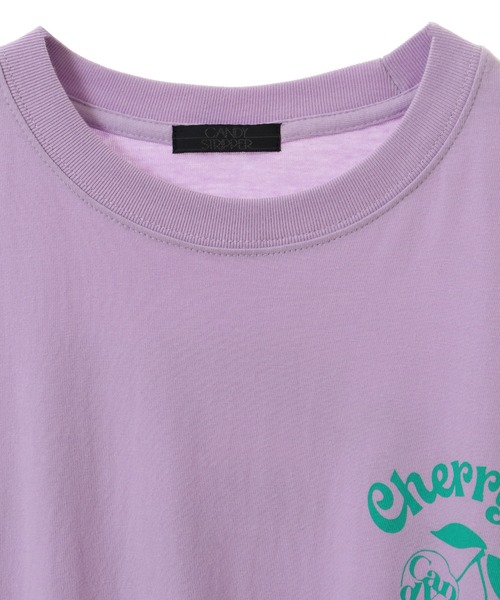 Candy Stripper（キャンディストリッパー）の「CHERRY UP L/S Tシャツ（Tシャツ/カットソー・レディース・ブラック/オフホワイト/ラベンダー・2）」の13枚目の写真