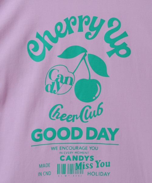 Candy Stripper（キャンディストリッパー）の「CHERRY UP L/S Tシャツ（Tシャツ/カットソー・レディース・ブラック/オフホワイト/ラベンダー・2）」の17枚目の写真