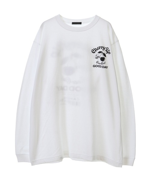 Candy Stripper（キャンディストリッパー）の「CHERRY UP L/S Tシャツ（Tシャツ/カットソー・レディース・ブラック/オフホワイト/ラベンダー・2）」の9枚目の写真