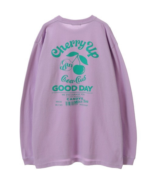 Candy Stripper（キャンディストリッパー）の「CHERRY UP L/S Tシャツ（Tシャツ/カットソー・レディース・ブラック/オフホワイト/ラベンダー・2）」の12枚目の写真