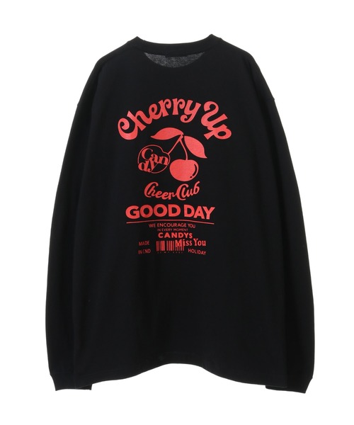 Candy Stripper（キャンディストリッパー）の「CHERRY UP L/S Tシャツ（Tシャツ/カットソー・レディース・ブラック/オフホワイト/ラベンダー・2）」の22枚目の写真