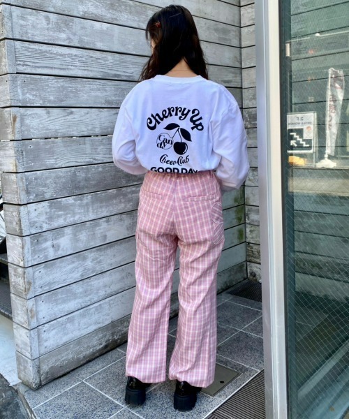 Candy Stripper（キャンディストリッパー）の「CHERRY UP L/S Tシャツ（Tシャツ/カットソー・レディース・ブラック/オフホワイト/ラベンダー・2）」の18枚目の写真