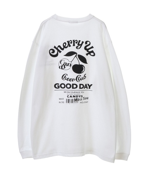 Candy Stripper（キャンディストリッパー）の「CHERRY UP L/S Tシャツ（Tシャツ/カットソー・レディース・ブラック/オフホワイト/ラベンダー・2）」の21枚目の写真