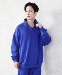 TopIsm（トップイズム）の「【2022】裏起毛オーバーサイズ ハーフZIP プルオーバースウェット（スウェット・メンズ）」
