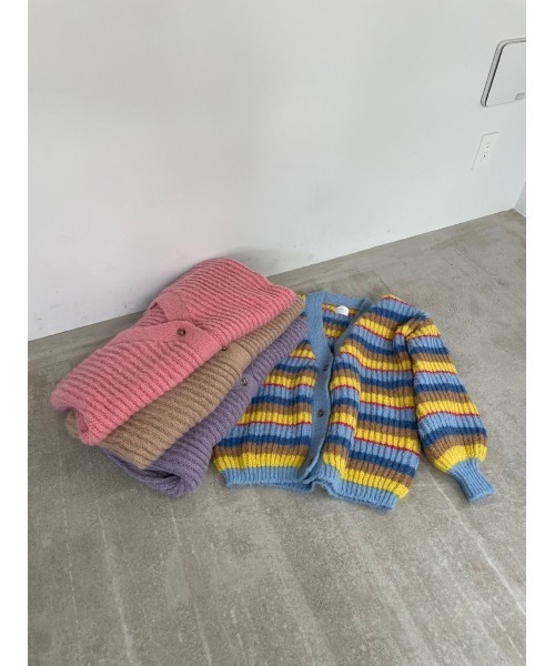 AMAIL（アマイル）の「Volume sleeve loose cd（カーディガン/ボレロ・レディース・ベージュ/ピンク/ラベンダー・FREE）」の21枚目の写真