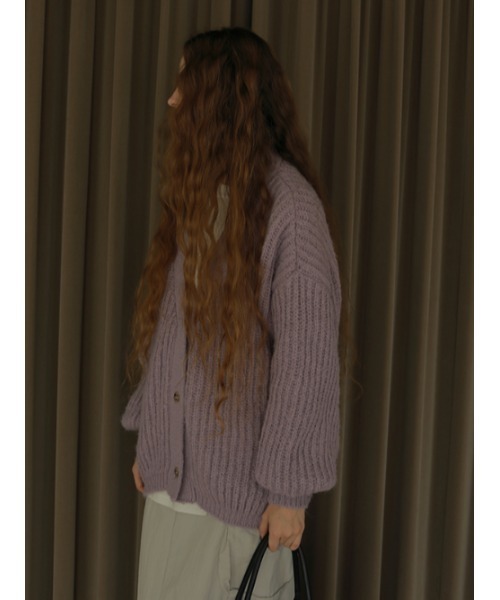 AMAIL（アマイル）の「Volume sleeve loose cd（カーディガン/ボレロ・レディース・ベージュ/ピンク/ラベンダー・FREE）」の17枚目の写真