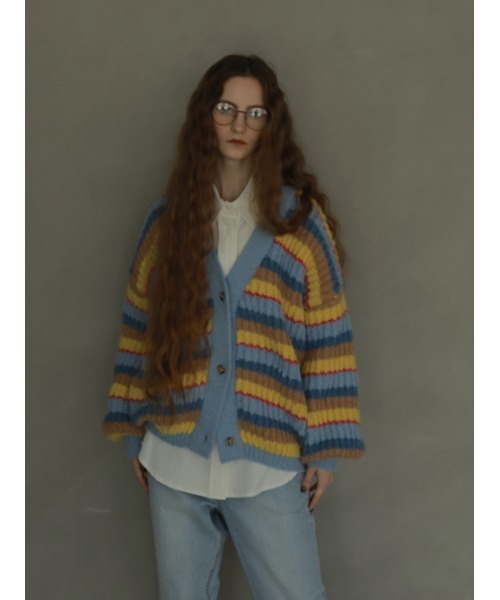 AMAIL（アマイル）の「Volume sleeve loose cd（カーディガン/ボレロ・レディース・ベージュ/ピンク/ラベンダー・FREE）」の12枚目の写真