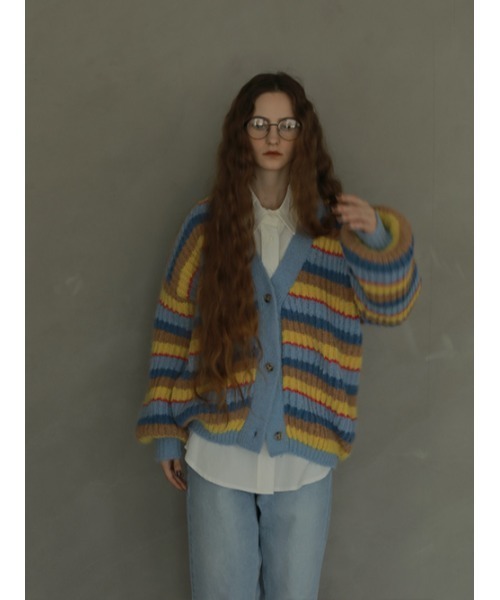 AMAIL（アマイル）の「Volume sleeve loose cd（カーディガン/ボレロ・レディース・ベージュ/ピンク/ラベンダー・FREE）」の15枚目の写真