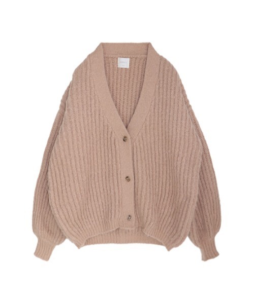 AMAIL（アマイル）の「Volume sleeve loose cd（カーディガン/ボレロ・レディース・ベージュ/ピンク/ラベンダー・FREE）」の7枚目の写真