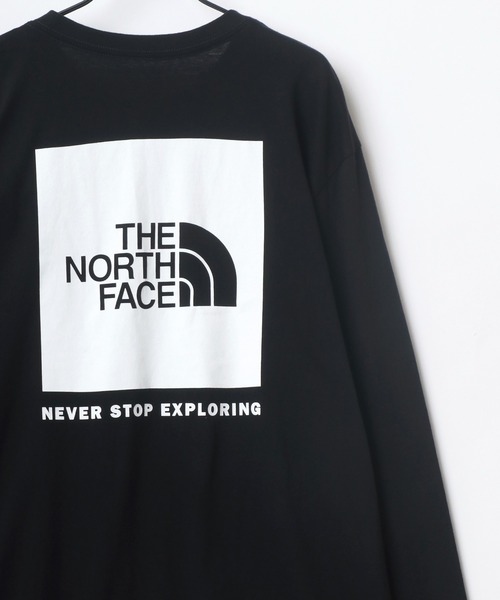 THE NORTH FACE(ザノースフェイス)の「THE NORTH FACE/ザノースフェイス BOX NSE/SLEEVE HIT L/S TEE/ロゴ ロングスリーブTシャツ(Tシャツ/カットソー・メンズ・ブラック/ホワイト/ホワイト系その他/ブラック系その他・M/L/XL)」の3枚目の写真