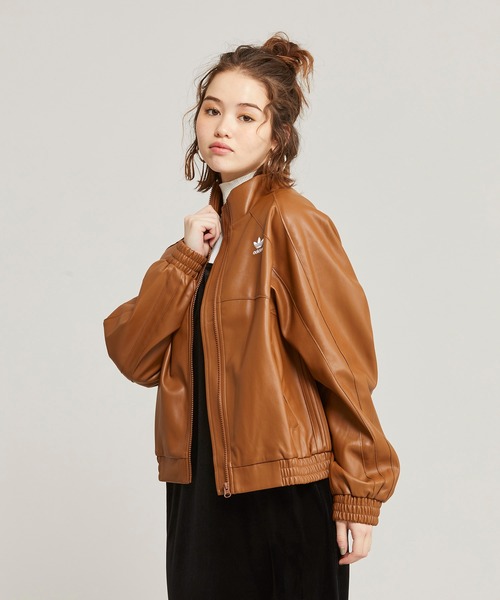 Kmtm　adidas フェイクレザー ジャケット Sサイズ 210.jpg