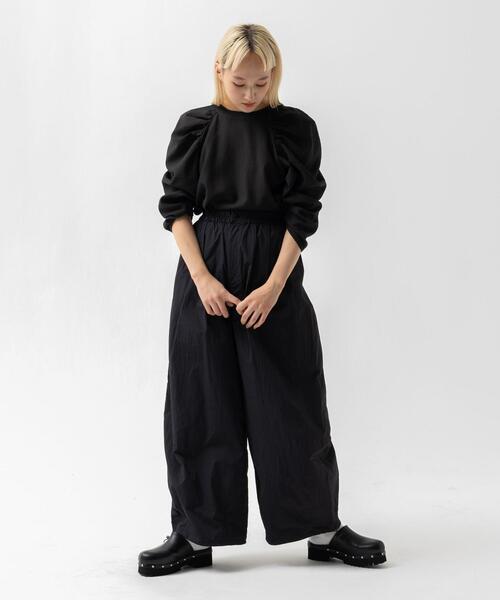 CITEN(シテン)の「<CITEN>シアー パワーショルダー ブラウス(シャツ/ブラウス・レディース・ブラック/オフホワイト・FREE)」の20枚目の写真