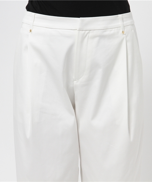 EDIT. FOR LULU（エディットフォールル）の「◆ストレッチタック ワイド9分丈パンツ（その他パンツ・レディース・ホワイト/ブラウン系その他/ネイビー・34/38/36）」の13枚目の写真