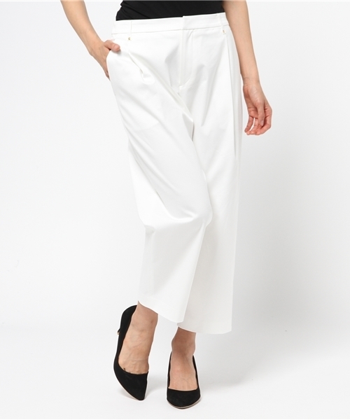 EDIT. FOR LULU（エディットフォールル）の「◆ストレッチタック ワイド9分丈パンツ（その他パンツ・レディース・ホワイト/ブラウン系その他/ネイビー・34/38/36）」の8枚目の写真