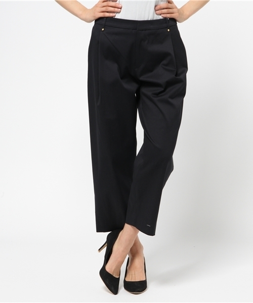 EDIT. FOR LULU（エディットフォールル）の「◆ストレッチタック ワイド9分丈パンツ（その他パンツ・レディース・ホワイト/ブラウン系その他/ネイビー・34/38/36）」の15枚目の写真