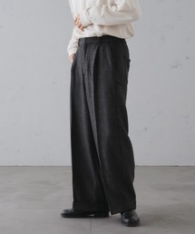 epnok | ウールライクロールアップバギーワイドパンツ(スラックス)