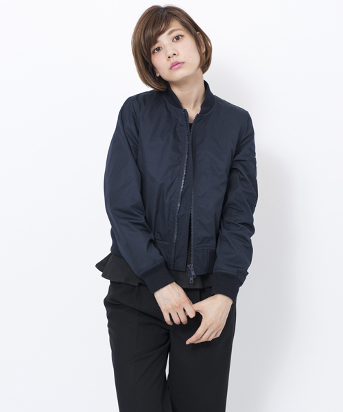 MILKFED.（ミルクフェド）の「【vivi11月号掲載】3WAY MA-1 JACKET（その他アウター・レディース・ネイビー/バーガンディー・MEDIUM/SMALL）」の2枚目の写真