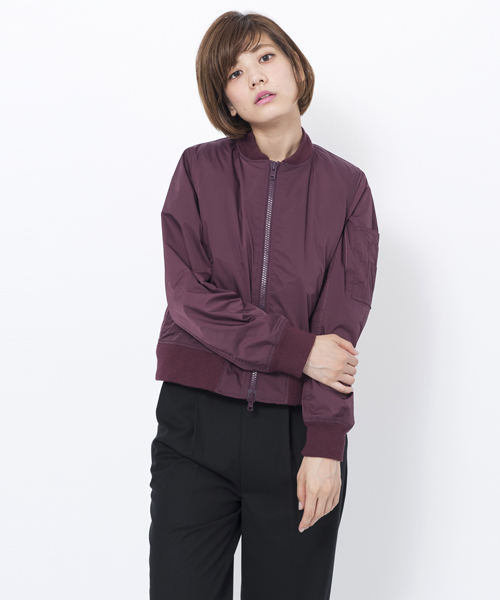 MILKFED.（ミルクフェド）の「【vivi11月号掲載】3WAY MA-1 JACKET（その他アウター・レディース・ネイビー/バーガンディー・MEDIUM/SMALL）」の8枚目の写真