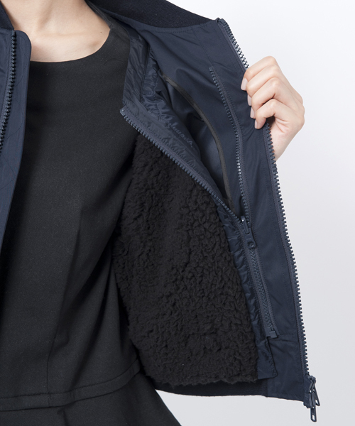 MILKFED.（ミルクフェド）の「【vivi11月号掲載】3WAY MA-1 JACKET（その他アウター・レディース・ネイビー/バーガンディー・MEDIUM/SMALL）」の13枚目の写真